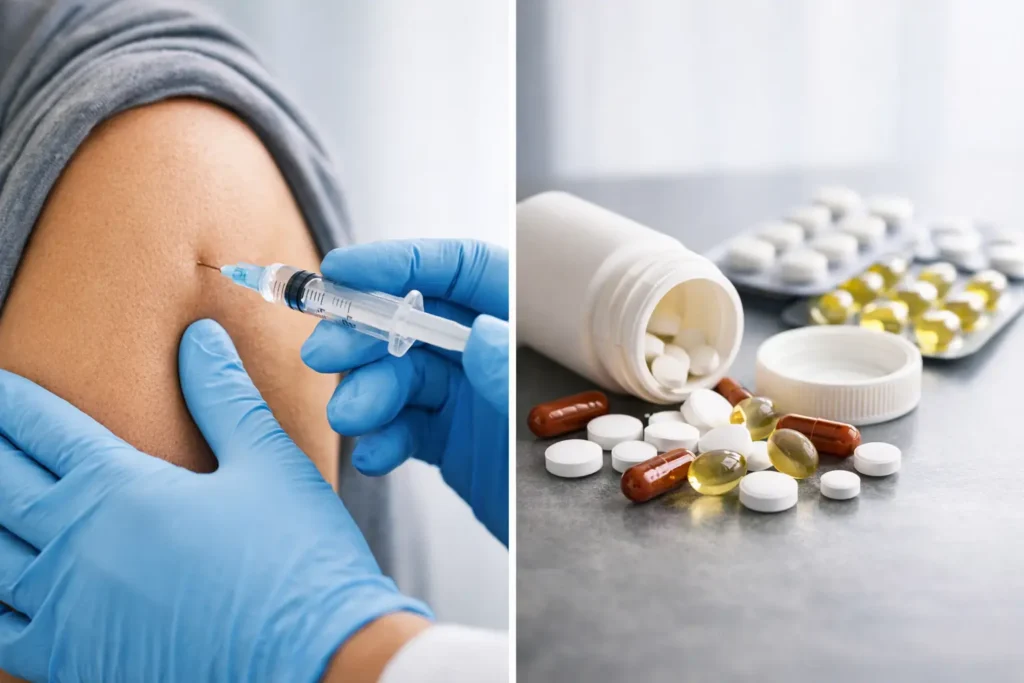 Steroid Injection and Oral Steroids Compared